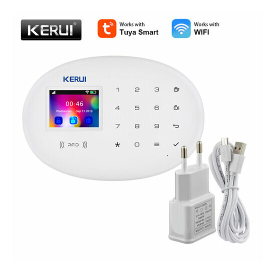 KERUI Wireless WIFI GSM 4G Smart Home Security Alarm System RFID Tuya APP Kits  image {2}