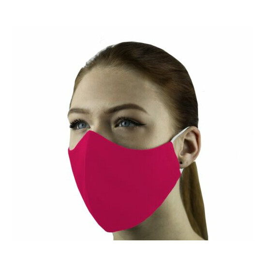 3 Face Masks Set In 3 sizes Triple Layers 100% Cotton Washable Reusable W/Pocket image {73}