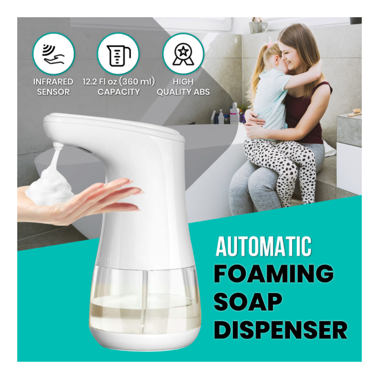 Automatic Touchless Soap Dispenser Non-Contact Sprayer Alcohol, Gel, Foam Types image {19}