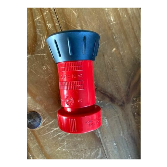 RED 1-1/2" NST POLY FIRE HOSE NOZZLE FIREHOSE NOZZLE FIREHOSE T image {1}