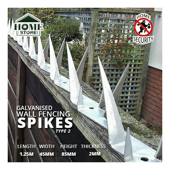 [ Free Shipping ] Galvanized Security Wall Anti Climb Fencing Spikes Type2  image {1}