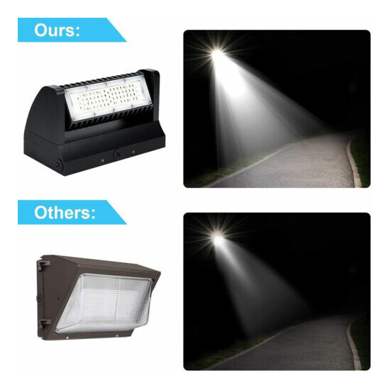 Rotatable 40W LED Wall Pack Lights, Adjustable Head Replaces 250W MH/HPS Fixture image {3}
