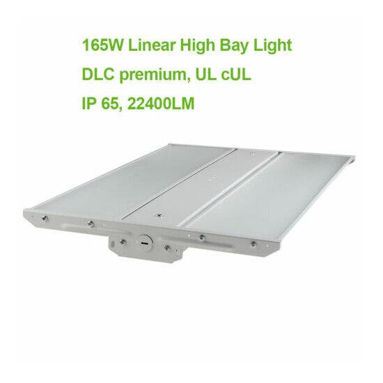 US Stock 2FT 165W 220W Linear High Bay Lights, Warehouse Highbay Light DLC UL image {2}