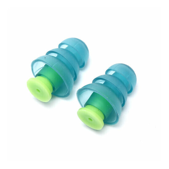 1Pair Noise Cancelling Hearing Protection Earplugs Reusable Silicone Ear pY-dm image {3}
