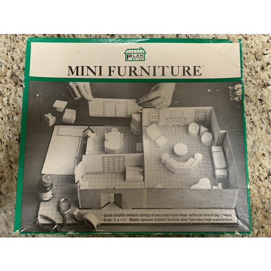 Vintage Mini Furniture Plan It Kit 3 Dimensional  image {1}