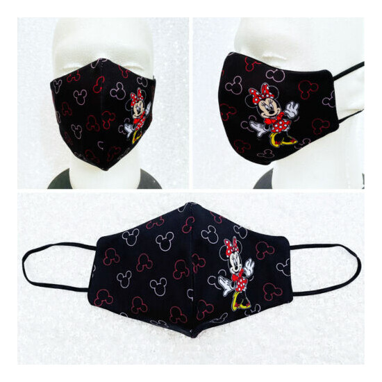 Minnie Mouse Disney Face Masks Men Women Child Filtered Reusable Washable Cotton image {1}