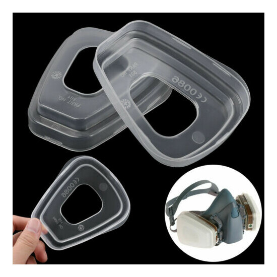 2 x 501 Filter Retainer cover for 6200 6800 7502 Respirator Facepiece gas mask image {1}