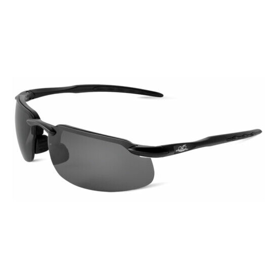 Bullhead Swordfish Smoke/Gray Anti Fog Safety Glasses Sun Ballistic Rated Z87+ image {3}