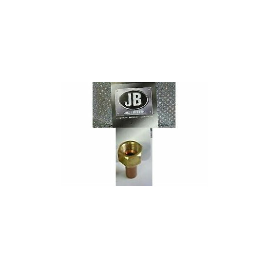 J/B Industries, Flare TO Sweat Adapter , 1/4" Female Flare Nut x 1/4" O.D. sweat image {1}