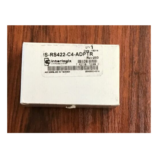New Interlogix GE IS-RS422-C4-ADPTR RS422 Adaptor, Concord 4, IS image {1}