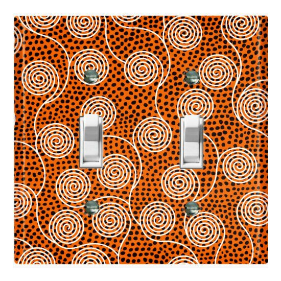 Metal Light Switch Cover Wall Plate Safari Pattern African Tribal Art SFR030 image {1}