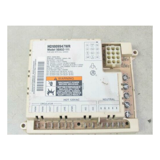 White Rodgers EMERSON HQ1009947WR Furnace Control Circuit Board 50A52-111 image {1}