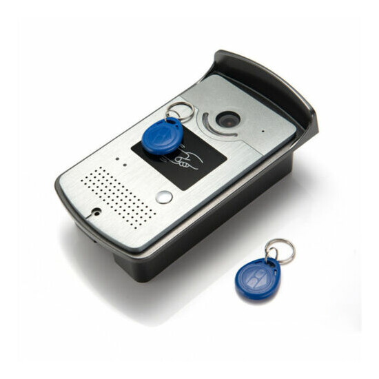 10" Large Screen Video Door Phone Intercom+ RFID Card Camera+ ID Cards for Villa image {2}