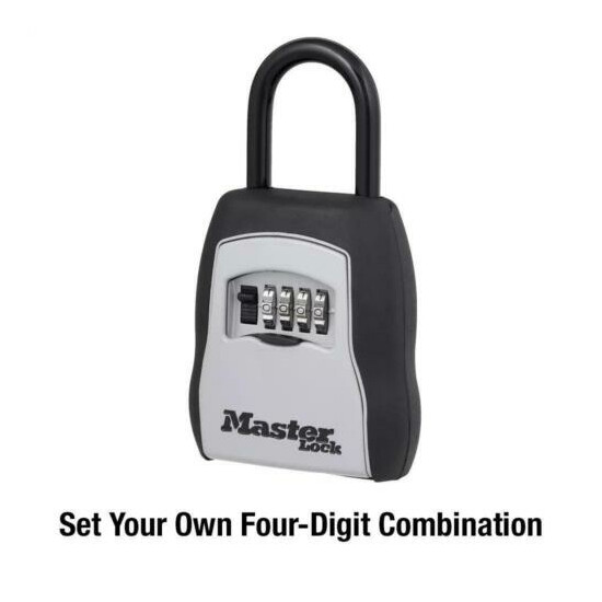 Master Lock 5400D Set Your Own Combination Portable 5 Key Capacity, Black  image {4}