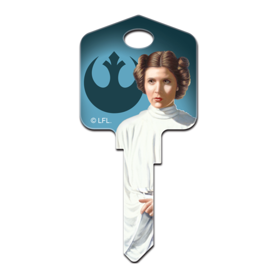 Star Wars Princess Leia House Key Blank - Collectable - Star Wars - FREE POST image {2}