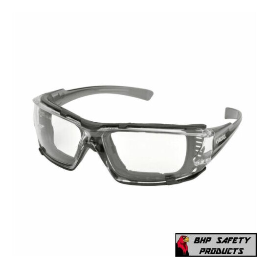 Elvex Go Specs IV Safety/Glasses/Goggles Clear A/F Dark Gray Temples Z87.1 WELGG image {7}