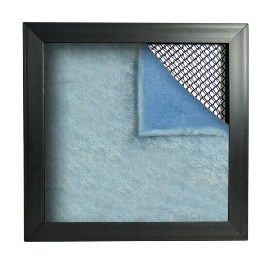11-1/2 x 29-1/2 x 1 Pads-N-Frame (12) HVAC Blue White Filters & (1) Frame image {2}