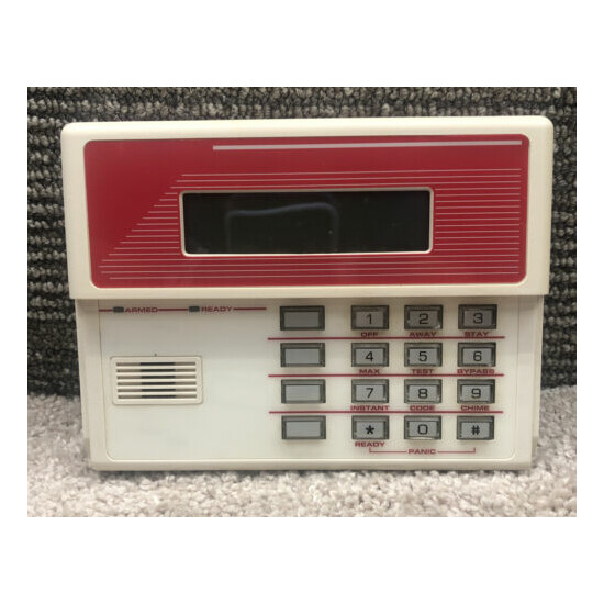 Ademco / Honeywell 6139 Alpha Console With Red bezel image {1}