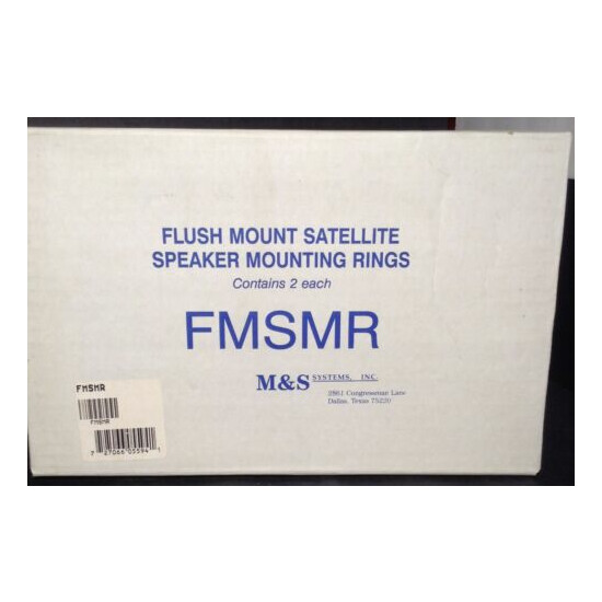 M&S FMSMR Mount Satellite Speaker Mounting Rings - Set of 2 - NEW - Read Notes image {1}