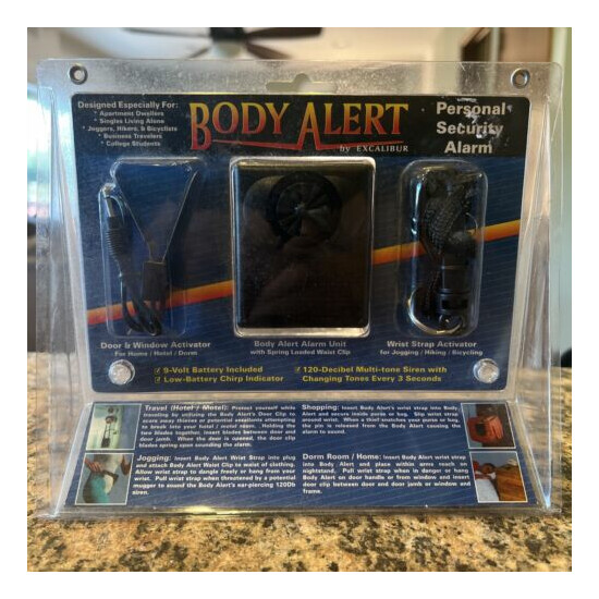 Body Alert Personal Security Alarm by Excalibur w/120-Decibel Multi-tone Siren  image {1}