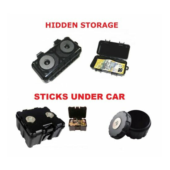 MAGNETIC CAR VAN BIKE STASH SAFE LOCK KEY BOX HIDDEN STORAGE SECRET HOME CASH UK image {1}