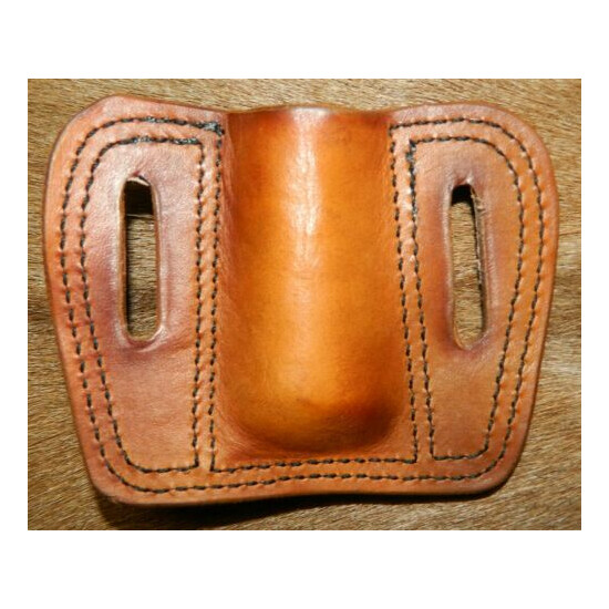 Gary C's Leather Flashlight / Torch POUCH Belt Carry Fits 1" dia, 5-1/4"+ Length image {4}