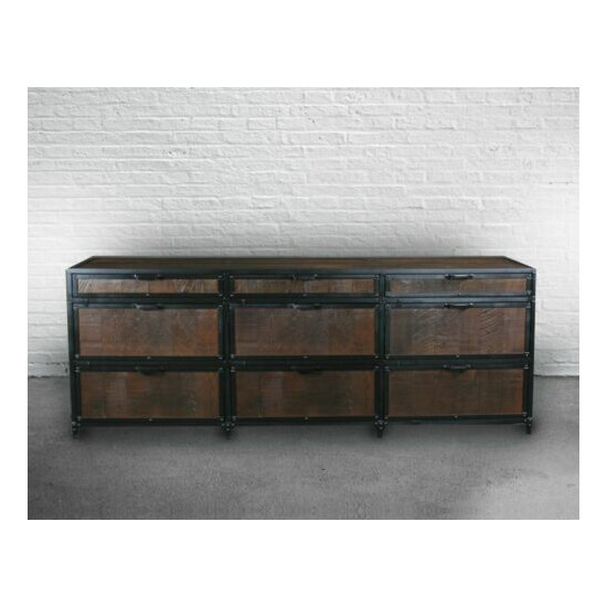 Industrial Reclaimed Wood Dresser. Custom Hutch/Buffet/Credenza. Rustic Cabinet. image {1}
