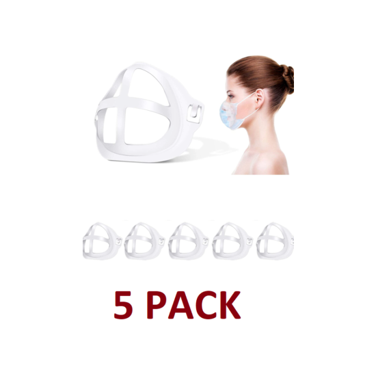 5 PACK OF 3D SILICONE MASK BRACKET image {1}