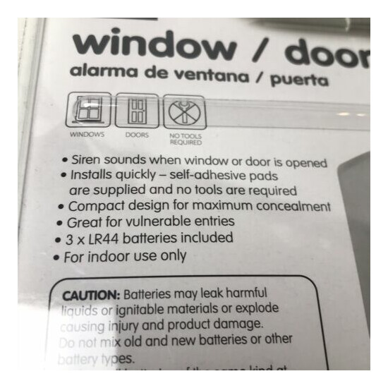 Easy Home Window and Door Alarm 2pk NEW Sealed image {3}