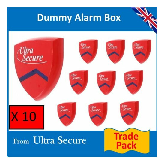 10 x Decoy Alarm Sirens (Dummy) & Flashing LED's Trade Pack image {1}