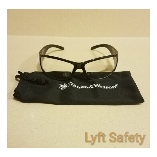 Smith & Wesson Elite Black Clear Anti-Fog Safety Glasses Eye Protection 2-Pair  image {3}