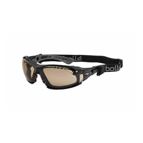 Bolle Rush Plus Safety Glasses Black with Foam Twilight Anti-Fog Lens 40258 image {1}