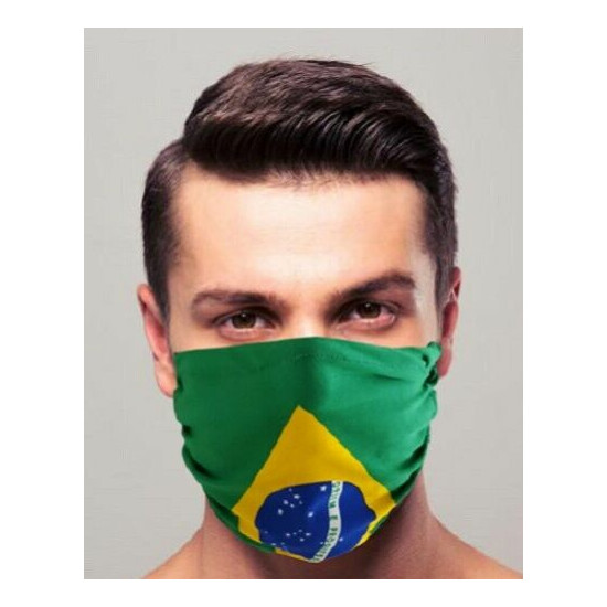 Country Flag Face Mask - Brazil image {3}