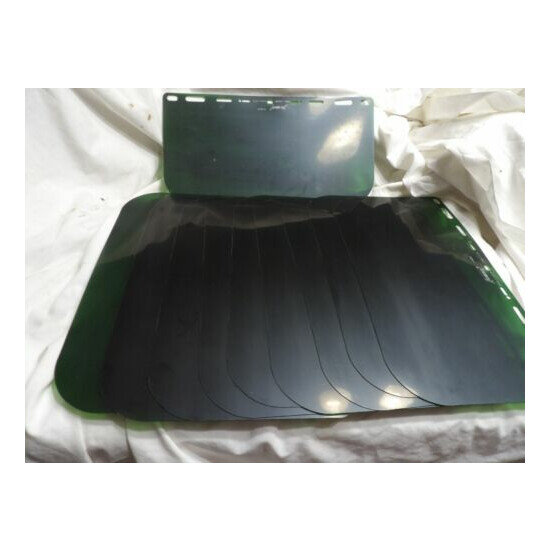 Ironwear Face Shields - Dark Green 8-1/4" x 15-5/8" (Qty of 10) image {4}