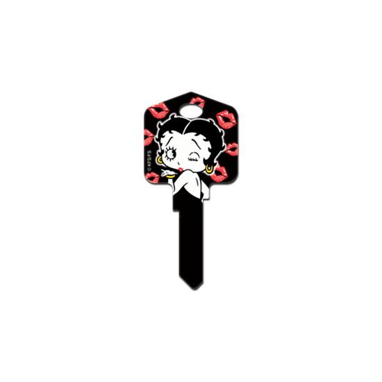 Betty Boop & Kisses House Key Blank - Collectable Key - Locks - Keys image {1}