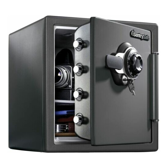 Fireproof Safe and Waterproof Safe with Dial Combination 1.23 cu ft Home Safety  image {1}