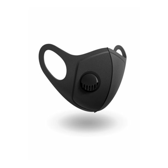 Black Reusable PM2.5 Polyurethane Face Mask with Valve Unisex AUS STOCK image {8}