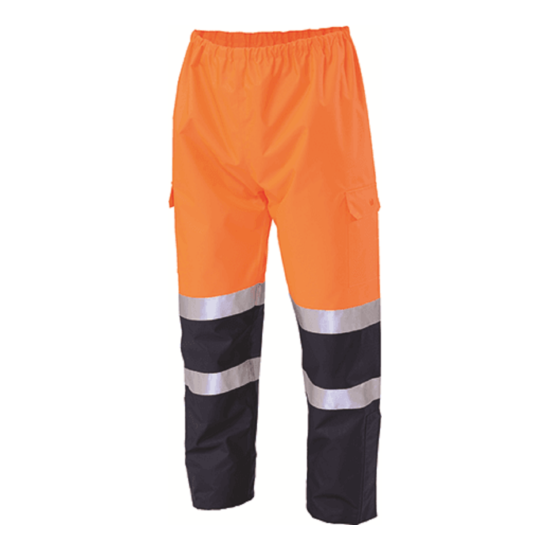 Workhorse WET WEATHER BREATHABLE TROUSER MPA039 Orange/Navy- Size S, M Or L image {2}
