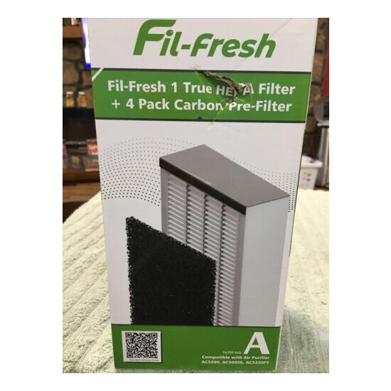 Fil-fresh 5250 True Hepa Filter Size A, 1+4 pack New image {2}