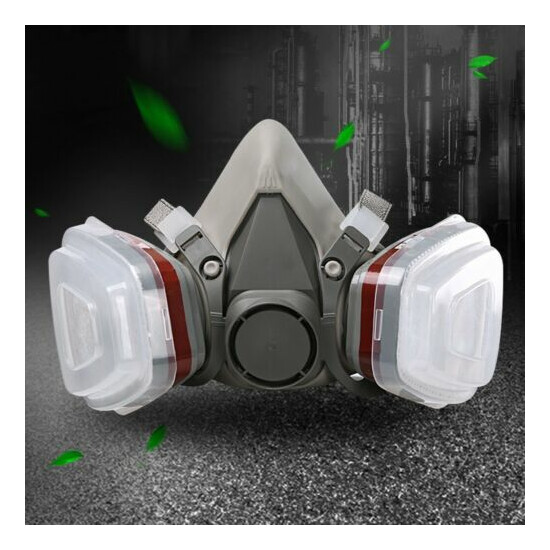 7 in 1 Half Face Gas Mask Facepiece 6200 Spray Painting Respirator Filte Cotton image {1}