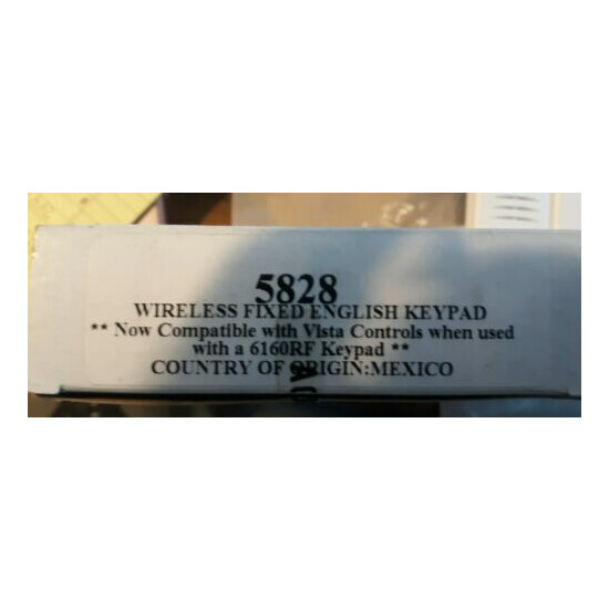 Honeywell 5828 Wireless Fixed English Keypad image {1}