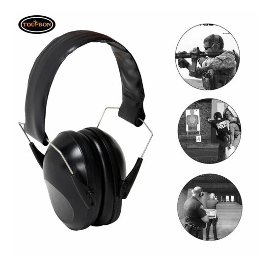 Tourbon Range Shooting Ear Muffs Construction Hearing Protection Noise Reduction image {1}