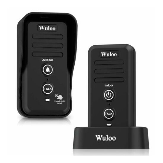 0.5 Mile Wireless Doorbell Intercom System Home Security Rechargeable Waterproof image {1}