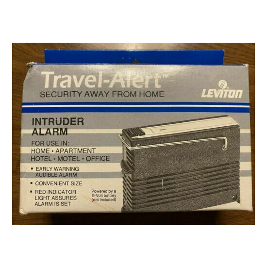 Vintage New NOS Leviton Travel Alert Security Intruder Burlager Alarm 1986 C16 image {1}