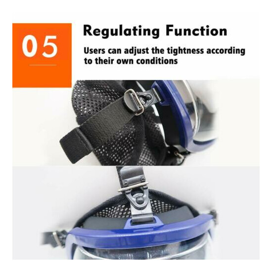 Full/Half Face Gas Mask Respirator Set For Painting Spraying Safety Facepiece US image {34}