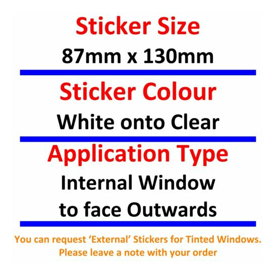 1 x Contactless Card Sticker Payments Accepted Window Sign Taxi Mini Cab Notice image {2}