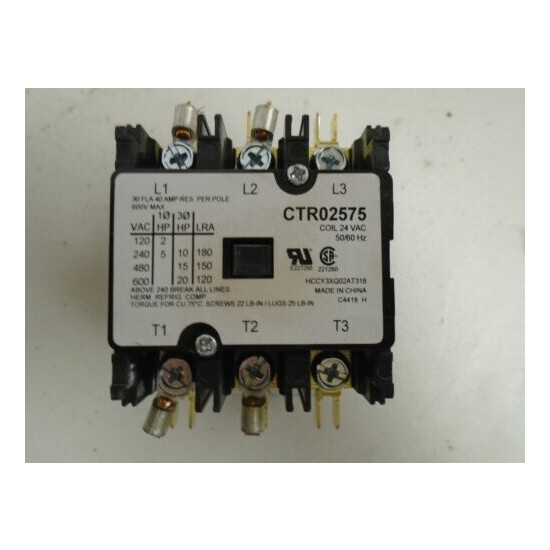 Trane Contactor; CTR02575; "USED" image {1}