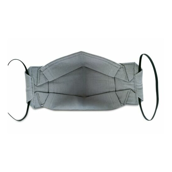 3D Face Mask Reusable Washable w/ Filter Pocket Organic Premium Cotton 3 Layers Thumb {7}