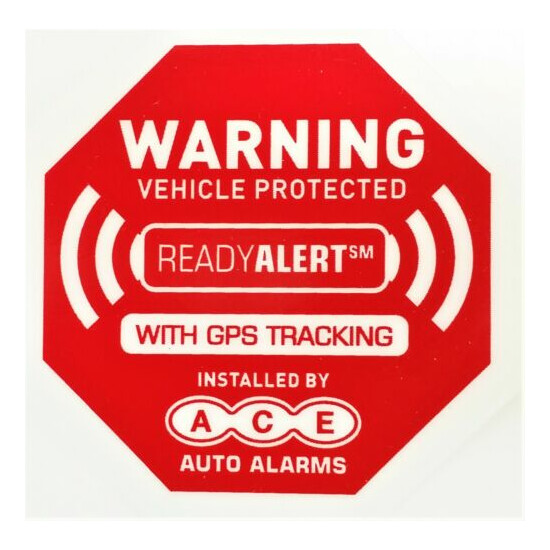 9" Security System Decal & 6 Alarm Stickers & Auto Alarm Static Decal See Store image {3}