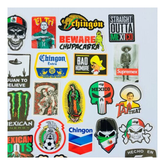 MEXICAN CHINGON Hard Hat Stickers 40 MEXICO HardHat Sticker Pegatinas cascos  image {3}
